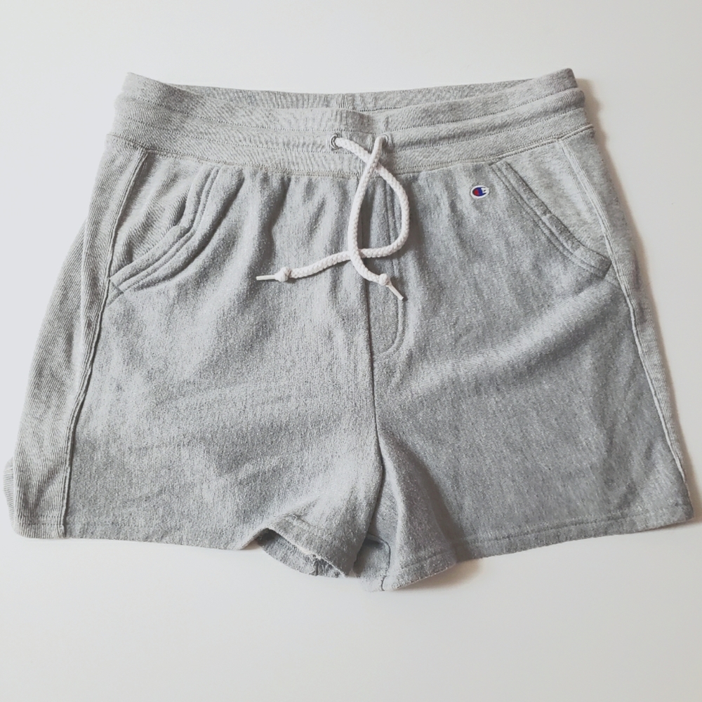 Champion jersey shorts, gray